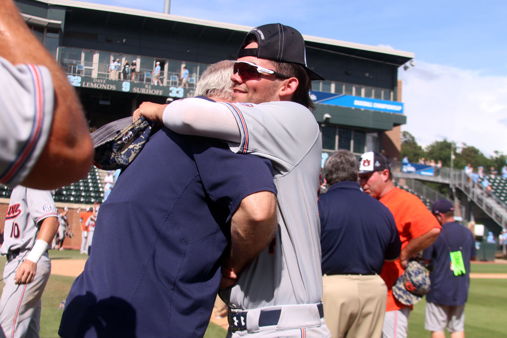 PHOTOS: Auburn celebrates Super Regional win, College World Series berth